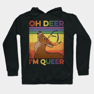 Oh Deer Im Queer Hoodie